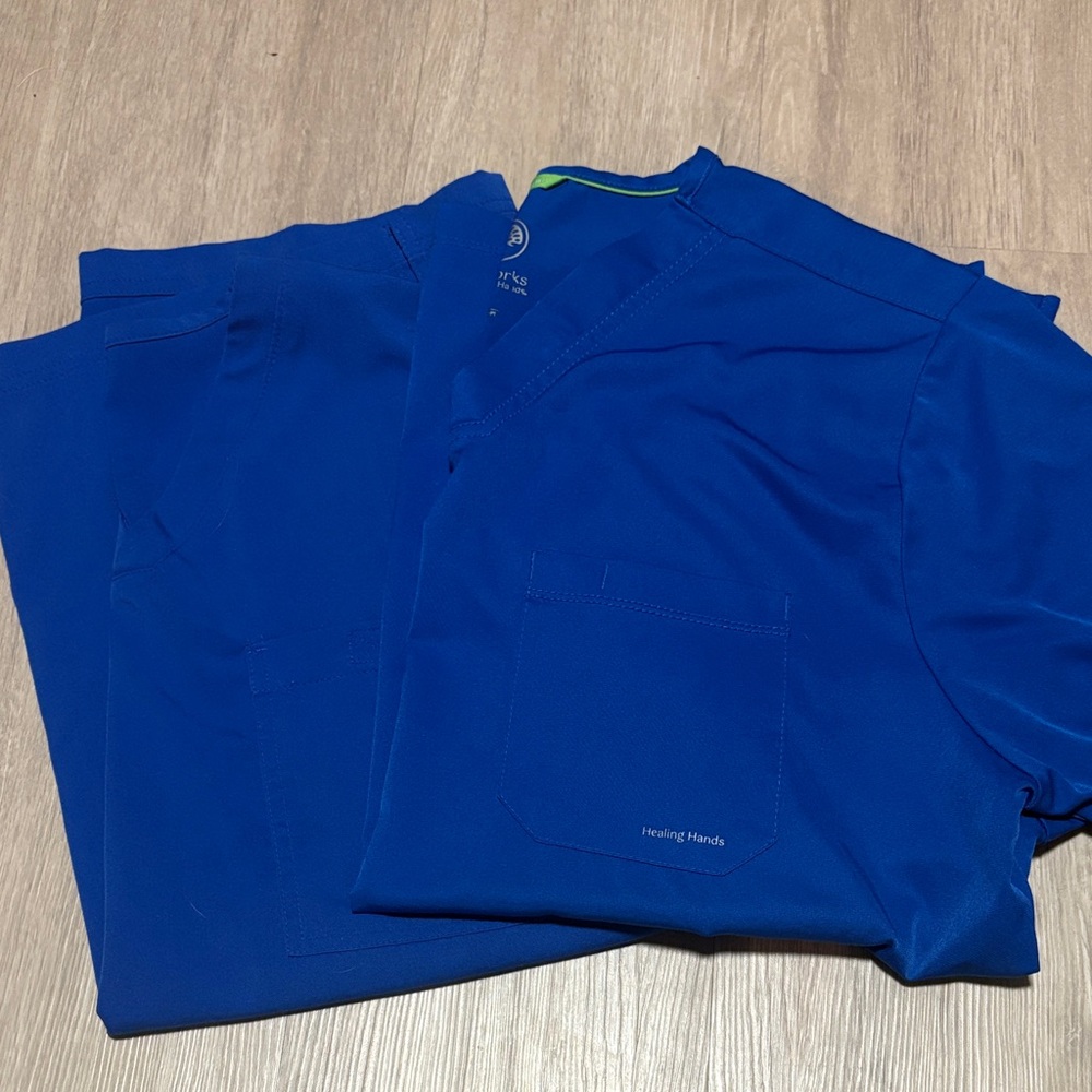 Bundle of Two Medium Men's Blue Scrub Tops